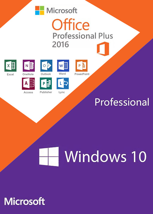 Win10 PRO + Office2016 Professional Plus Keys Pack