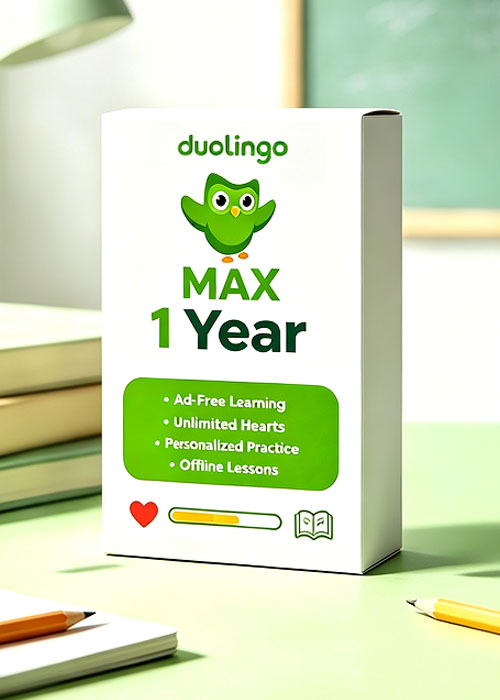 gvqmall, Super Duolingo MAX 1 Year Subscription